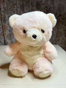 Vintage Apple Taffy rosa Teddybär weiches Plüschtier 15 Zoll Korea - Bild 1 von 4