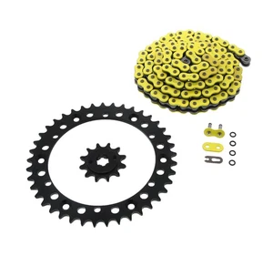88-90 Yamaha YFS200 200 Blaster Yellow O-Ring Chain & Black Sprocket 12/41 92L - Picture 1 of 5