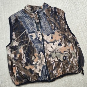 Cabelas Camo Vest Men Large Full Zip Realtree Camouflage Hunting Deer Pheasant - Picture 1 of 7
