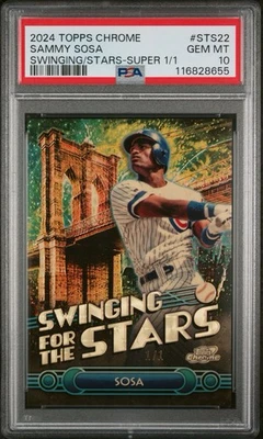 1/1 Sammy Sosa Swinging For The Stars PSA 10 GEMA COMO NUEVA 2024 Topps Cromo  Foto 1 de 3