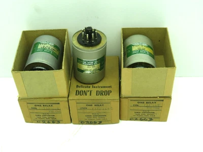 Leach 737-44S Relay 2PDT 10 Amp 8-Pin 230VAC Coil Lot of 3 - Image 1 of 4