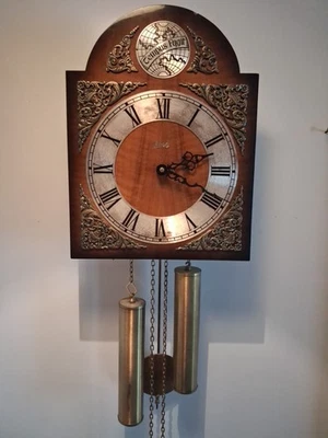 1960s Weight Driven Wall Clock 'BBH' Aug Schatz & Sohne  - Image 1 of 4
