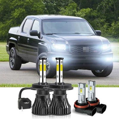 Faros LED para camioneta Honda Ridgeline 2006-2014 doble cabina 4 puertas 3,5 L 4x Foto 1 de 4