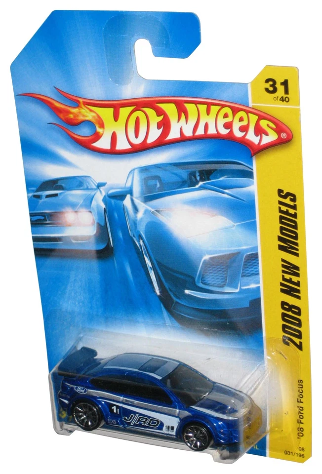 Hot Wheels 2008 New Models 31/40 Blue '08 Ford Focus Toy Car 031/196 - Image 1 of 1