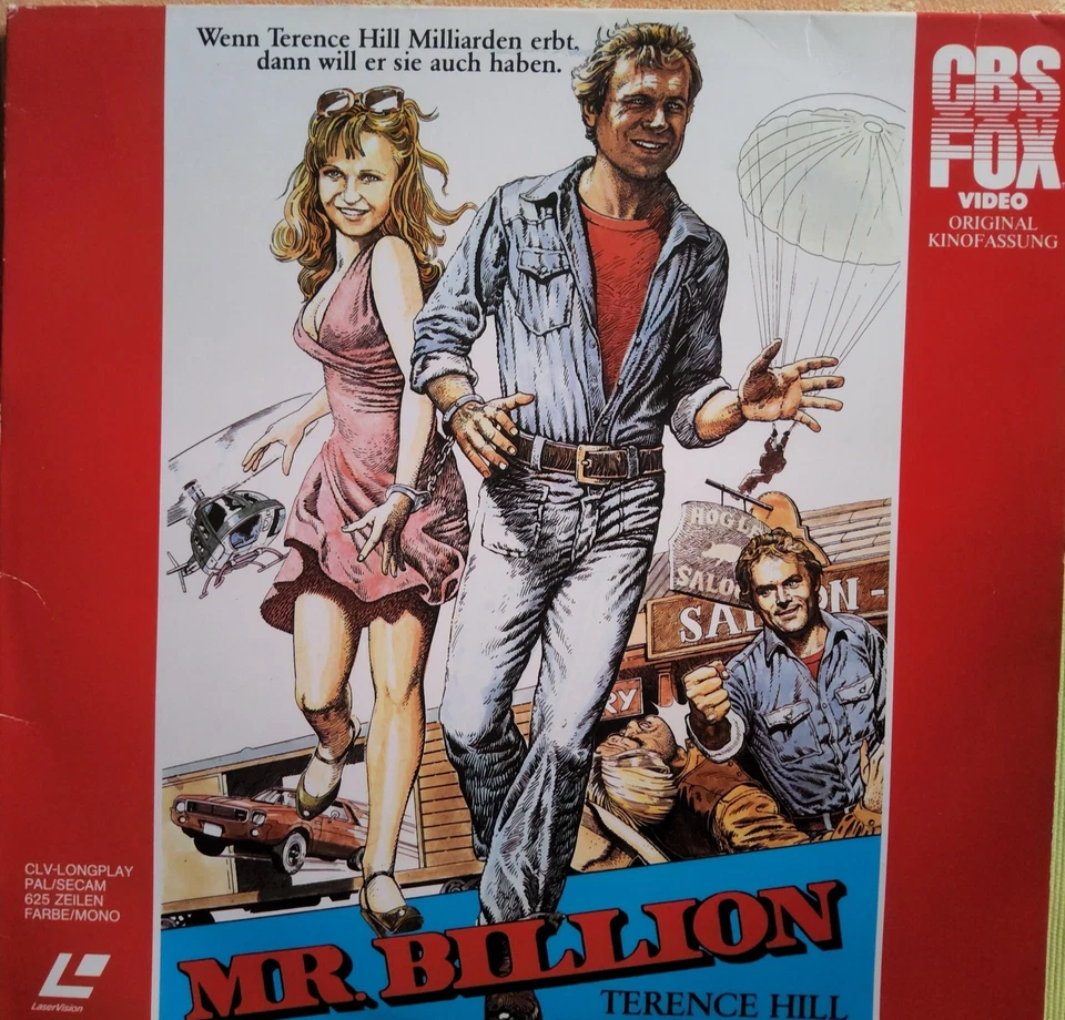 Laserdisc/Bildplatte Mr. Billion mit Terence Hill - Deutsch aus Sammlung - Bild 1 von 1