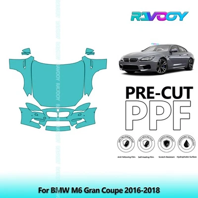 Kit de proteção de pintura PreCut PPF para BMW M6 Gran Coupe 2016-2018 - Imagem 1 de 4