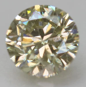 Zertifiziert 0,50 ct intensiv gelb VS1 runder Brillant natürlicher verbesserter Diamant 4,85 mm - Bild 1 von 4