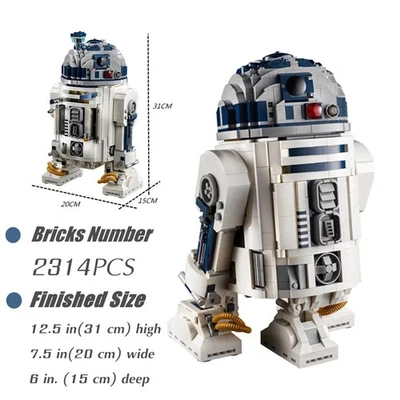 Conjunto de blocos de construção R2 robô dróide 2314 peças modelo espacial brinquedos presente para crianças - Imagem 1 de 4