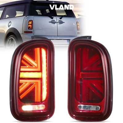 VLAND Red LED Tail Lights Assembly For 2007-2013 MINI Cooper Clubman Left+Right - Image 1 of 4