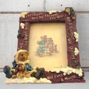 Boyd’s Bears Country Christmas Photo Frame for Your Favorite Cub/NIB/ 5x7 VTG - Picture 1 of 7