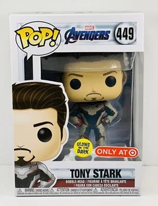 Funko Pop Tony Stark Avengers Endgame Target Glow In The Dark GITD Marvel 449 - Picture 1 of 2
