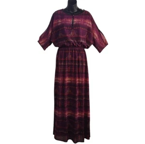 CV By Cynthia Vincent BoHo Hippie Maxi Dress Size M NWOT - Picture 1 of 12