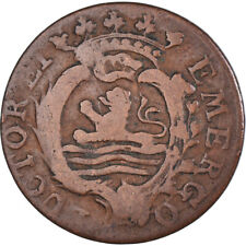 [#1062967] Coin, Netherlands, ZEELAND, Duit, 1786, Middelbourg, VF, Copper, KM:1