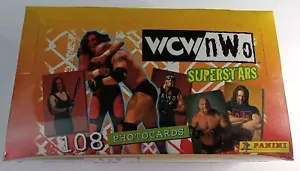 1998 PANINI WCW/nWo SUPERSTARS PHOTO CARDS SEALED BOX HULK HOGAN GOLDBERG RARE - Picture 1 of 9