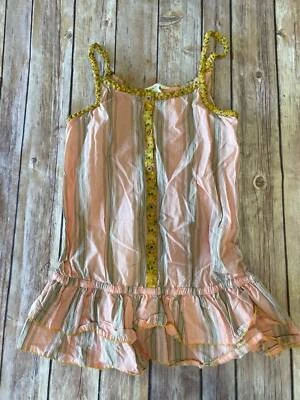 Matilda Jane sz10 Camp MJC Morning Sunrise strappy tank peach Joanna Gaines B17 - Image 1 of 2