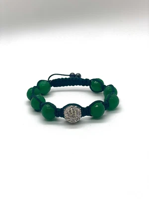 Pulsera Encantadora Shamballa/Macramé Trenzada Ajustable Nudo Natural Moda Para Hombre Foto 1 de 2