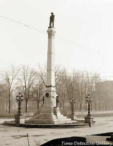 Confederate Monument, Louisville, Kentucky - 1906 - Historic Photo Print - Picture 1 of 1