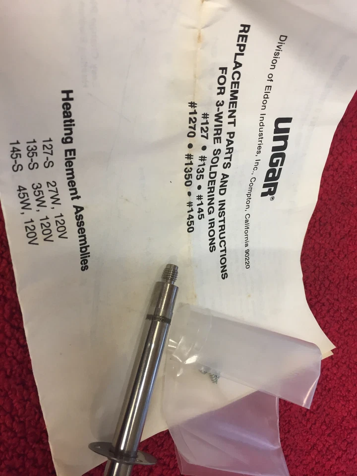 UNGAR 1300 threaded body for heating element for model 127,135,145,1270,1350, - Image 1 of 1
