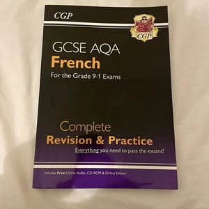 CGP GCSE AQA French for Grade 9-1 Exams - Complete Revision & Practice - Picture 1 of 3