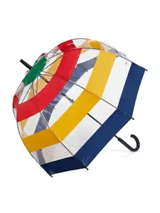 HBC Hudson’s Bay Multi-stripe Birdcage Umbrella (Brand New With Tag) - Picture 1 of 6