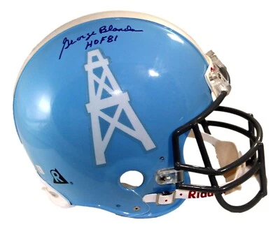 Полноразмерный подлинный ретро-шлем George Blanda Proline Houston Oilers TriStar - Изображение 1 из 4