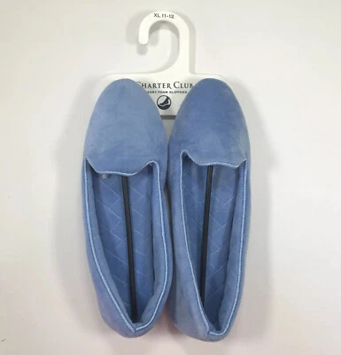 Zapatillas Charter Club Azul Espuma con Memoria XL 11 Mocasines Cerrados Casa Confort Foto 1 de 4