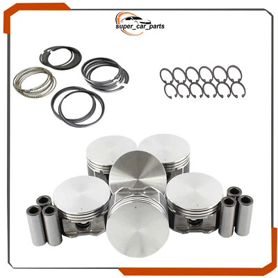 Upgraded Piston w/Ring Kit (.75mm) for 02-10 3.7L Dodge Jeep Mitsubishi V6 Vin - Изображение 1 из 4