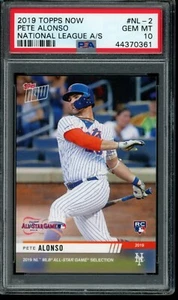 2019 Topps Now All Star Game Team Pete Alonso RC PSA 10 #NL-2 National League - Picture 1 of 2