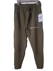 RARE GHOST LIFESTYLE SPORTIQE JOGGER OLIVE BASIC V2 PANTS SIZE MEDIUM OR LARGE - Picture 1 of 5