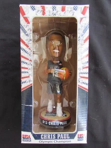 CHRIS PAUL NEW ORLEANS HORNETS - OLYMPIC CHAMPION BOBBLEHEAD - NEW MIB - RARE!!! - Picture 1 of 4