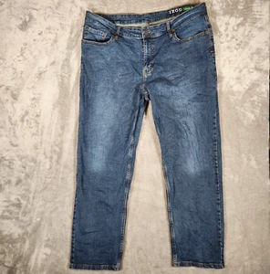 Pantalones de mezclilla pesados para hombre Izod 40X29 pantalones rectos relajados ropa informal 1566219 - Imagen 1 de 14