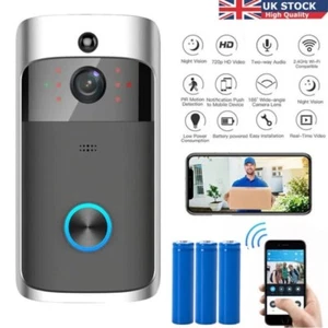 2.4G WIFI Wireless Video Doorbell Smart Camera Ring Security Intercom+battery - Picture 1 of 13