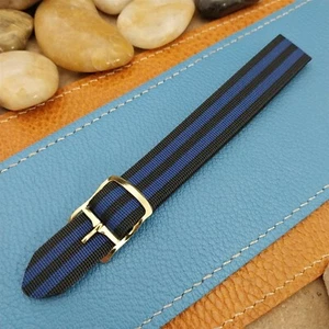 16mm 1960s Perlon Vintage Watch Band Regimental Divers Watch Strap 5/8" - Picture 1 of 6