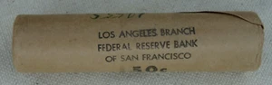 1955-S Lincoln Wheat Cent Roll Original Bank Wrap Federal Reserve OBW Penny - Picture 1 of 5