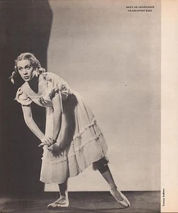 TATIANA LESKOVA in "Graduation Ball" Original Ballet Russe HALFTONE 1948 - Picture 1 of 1