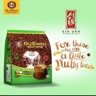 Old Town 3 en 1 café blanco avellana instantánea 15 barras x 35 g (paquete de 5) Foto 1 de 2