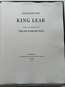 King Lear with Lithographs by Oskar Kokoschka (Copy No. 183 of 279) - Picture 1 of 4