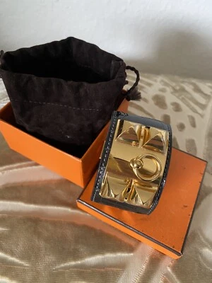 hermès armband collier de chien S croco - Bild 1 von 4