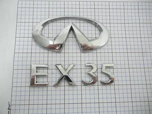 Infiniti EX35 08 - 12 emblema de maletero insignia logotipo conjunto completo OEM genuino de fábrica - Imagen 1 de 2