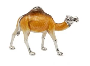 Saturno Plata y Esmalte Camello - Plata de Ley Completamente Sello - Imagen 1 de 2