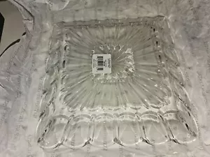 WATERFORD CRYSTAL CURRAGHMORE ENCORE 9" SQUARE SERVING TRAY Original Box - Picture 1 of 5