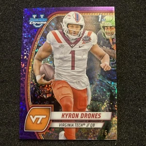 Kyrone Drones 2024 Bowman University Chrome Purple Mini Diamond /375 RC #119 - Picture 1 of 2