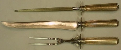 Conjunto de escultura assada em prata esterlina Embassy Scroll by Lunt 3 peças HH WS Heirloom - Imagem 1 de 1