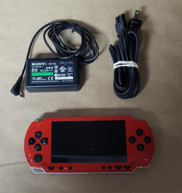 Red / Black Sony Playstation Portable PSP System Model # 1001 w/ Charger