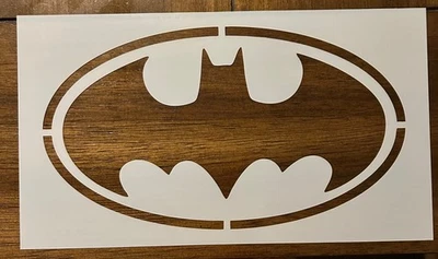 Batman Logo Reusable 10 MIL Laser Cut Mylar Stencil Painting Art Supplies - Image 1 of 2