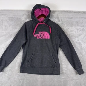 The North Face Gray and Pink Hoodie Women’s Large Hiking Outdoors Pullover - Picture 1 of 11