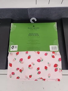 Kate Spade New York Strawberries Shower Curtain 72”x 72” Cotton Blend NWT - Picture 1 of 2