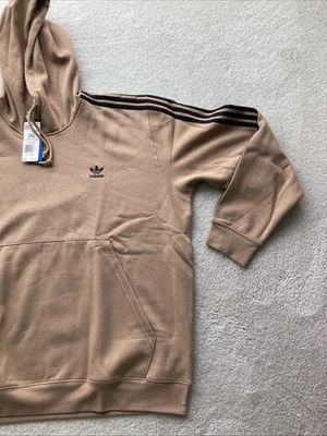 Adidas Men’s Trefoil 3 Stripes Hoodie Brown Originals XXL 2X - Image 1 of 4