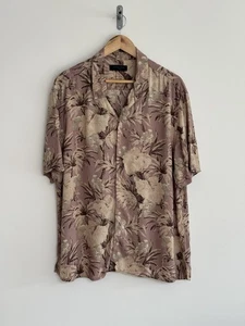 Allsaints “Laysan” Floral Hawaiian Short Sleeve Shirt Pink Floral XXL - Picture 1 of 11