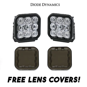 Diode Dynamics SS5 Pro LED Combo Light Kit w/ Multi Backlight Colors & Covers - Picture 1 of 10